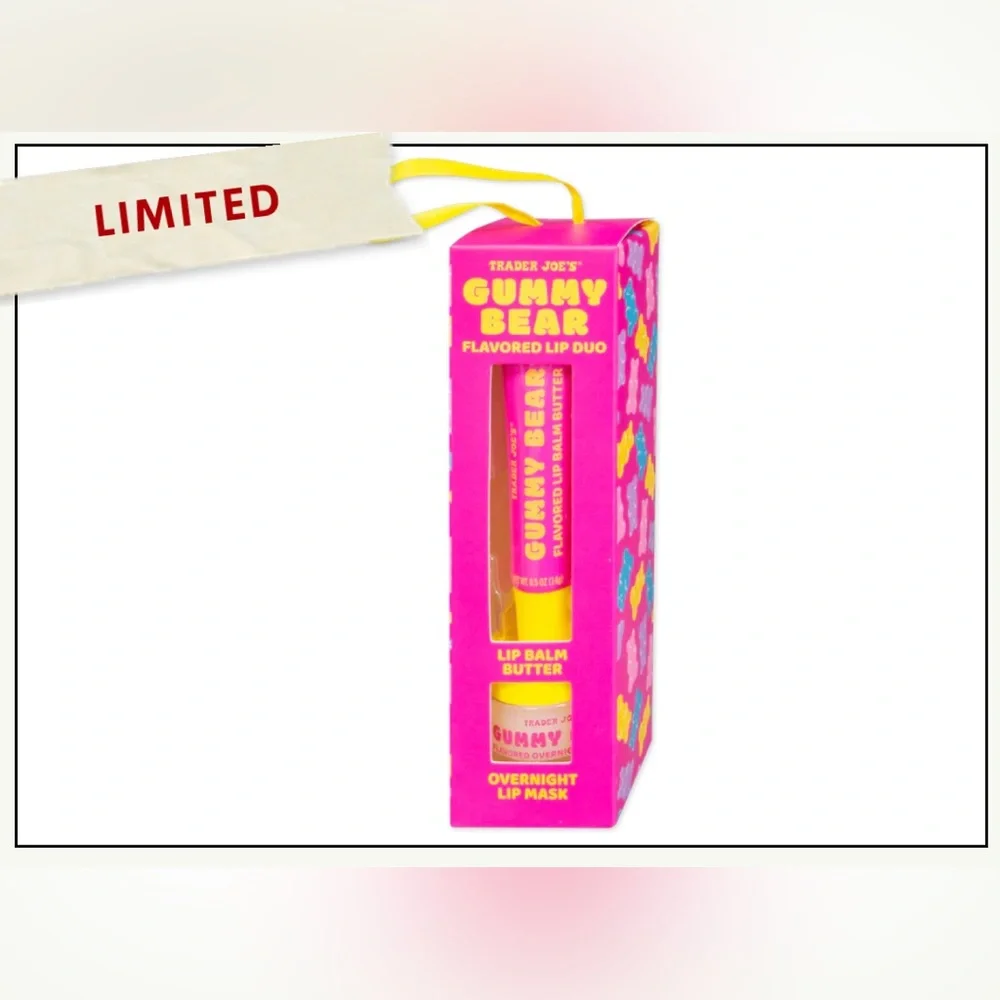 Trader Joe’s Gummy Bear Flavored Lip Duo Limited Edition NEW